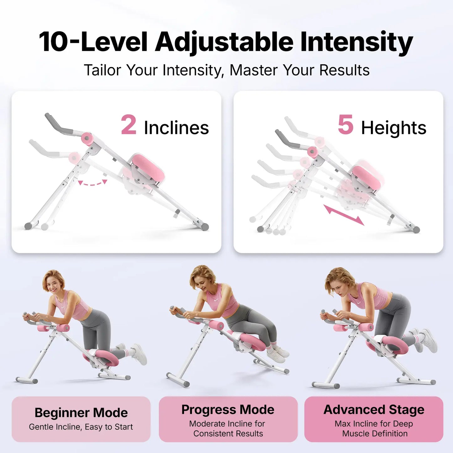 10-Level Adjustable Ab Trainer