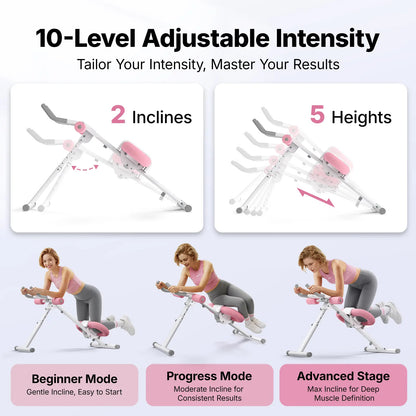 10-Level Adjustable Ab Trainer
