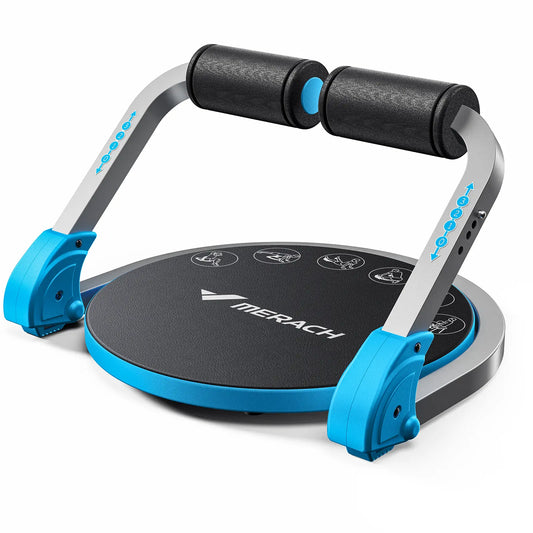 3-Gear Roll-Up Ab Crunch Equipment, Space Saving Home Abdominal Workout Trainer
