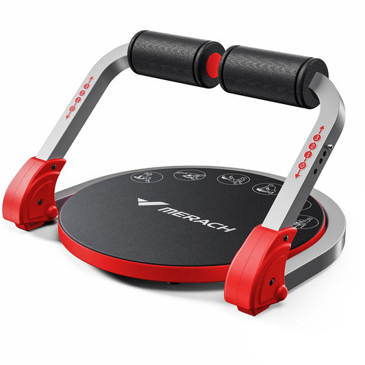 3-Gear Roll-Up Ab Crunch Equipment, Space Saving Home Abdominal Workout Trainer