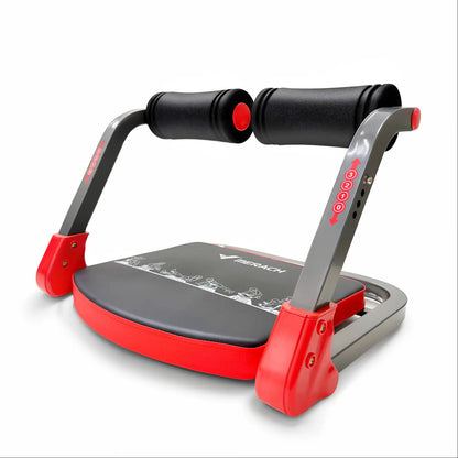 3-Gear Roll-Up Ab Crunch Equipment, Space Saving Home Abdominal Workout Trainer